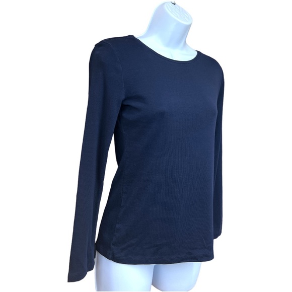 SzP The Talbots Tee Long Sleeve Blue Top - Picture 3 of 5